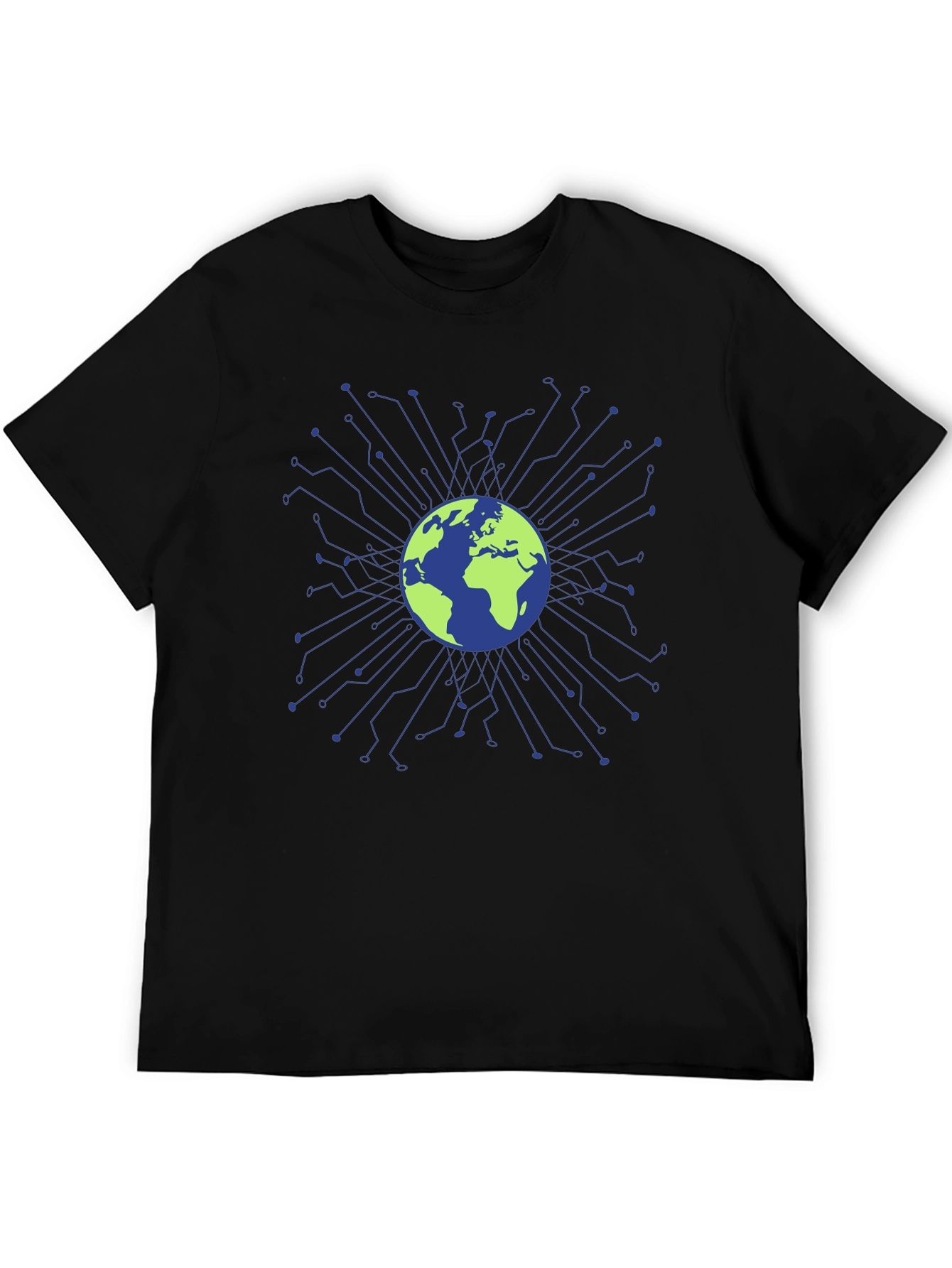 Global Tech Circuit T-Shirt - Earth Design