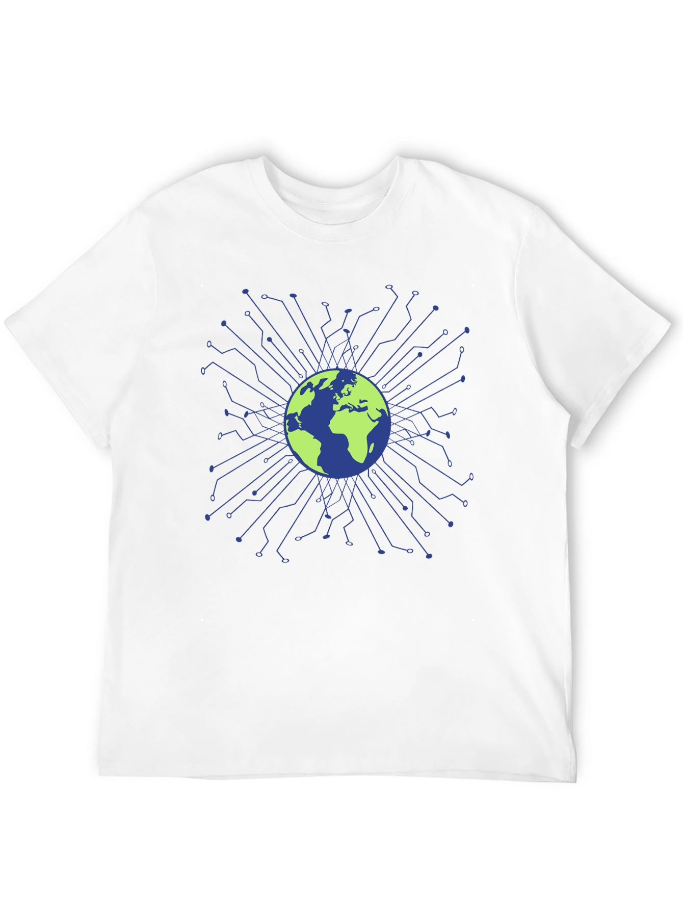 Global Tech Circuit T-Shirt - Earth Design