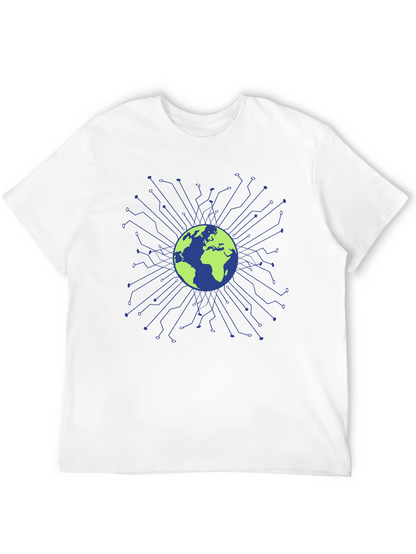 Global Tech Circuit T-Shirt - Earth Design