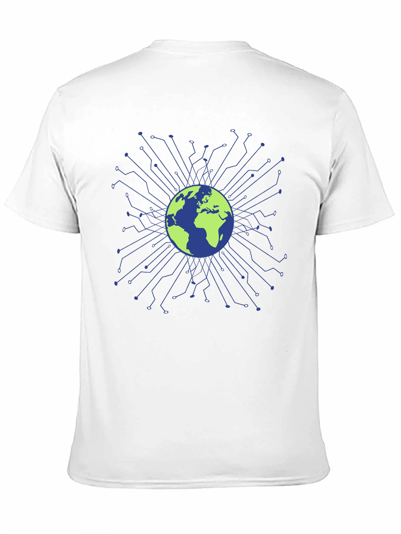 Global Tech Circuit T-Shirt - Earth Design