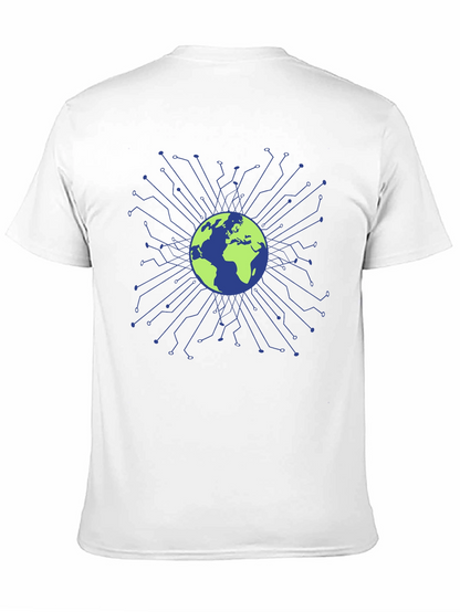 Global Tech Circuit T-Shirt - Earth Design