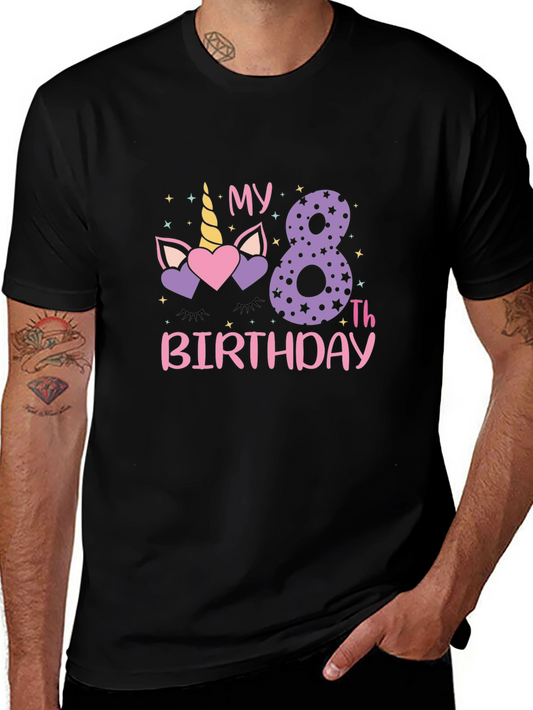 8th Birthday Unicorn T-Shirt