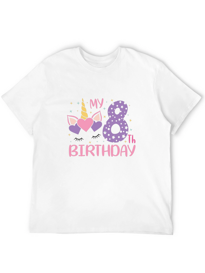 8th Birthday Unicorn T-Shirt