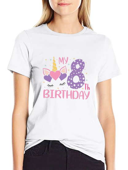 8th Birthday Unicorn T-Shirt