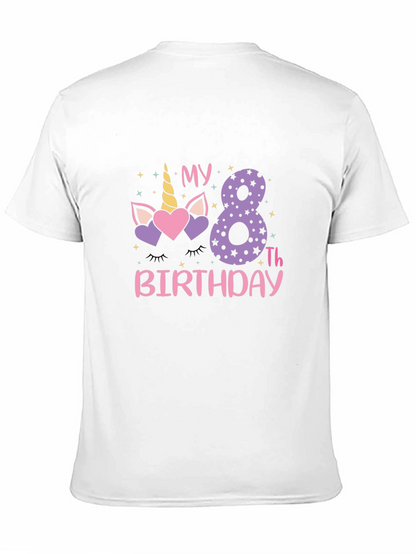 8th Birthday Unicorn T-Shirt