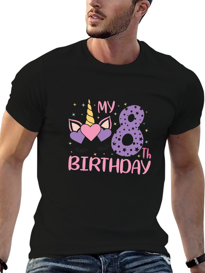 8th Birthday Unicorn T-Shirt