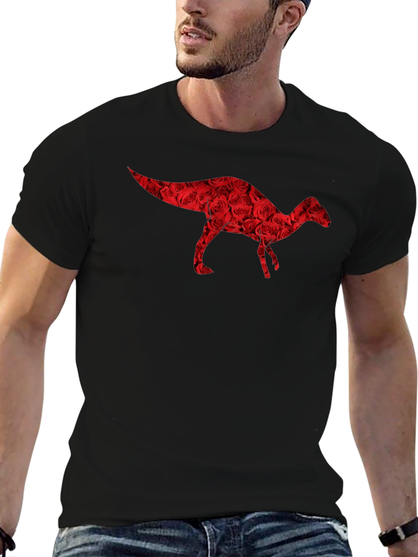 Dino Rose T-Shirt - Stylish & Unique