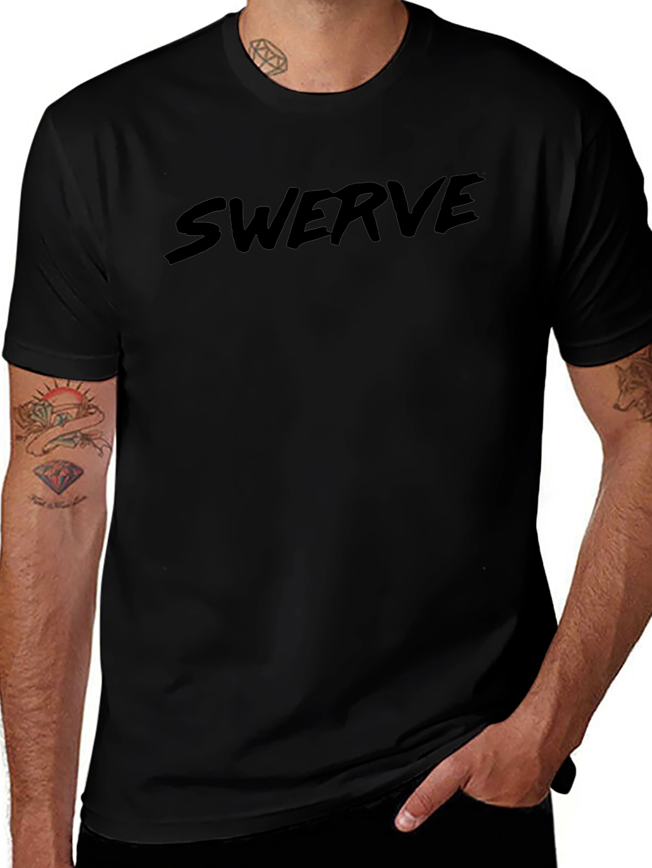 Black Swerve Tee - Classic Style