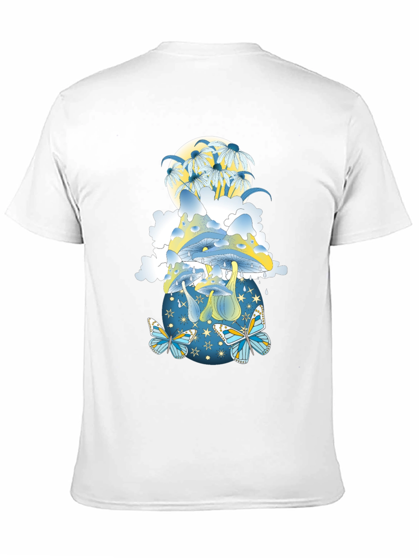 Mystical Mushroom & Butterfly Graphic Tee