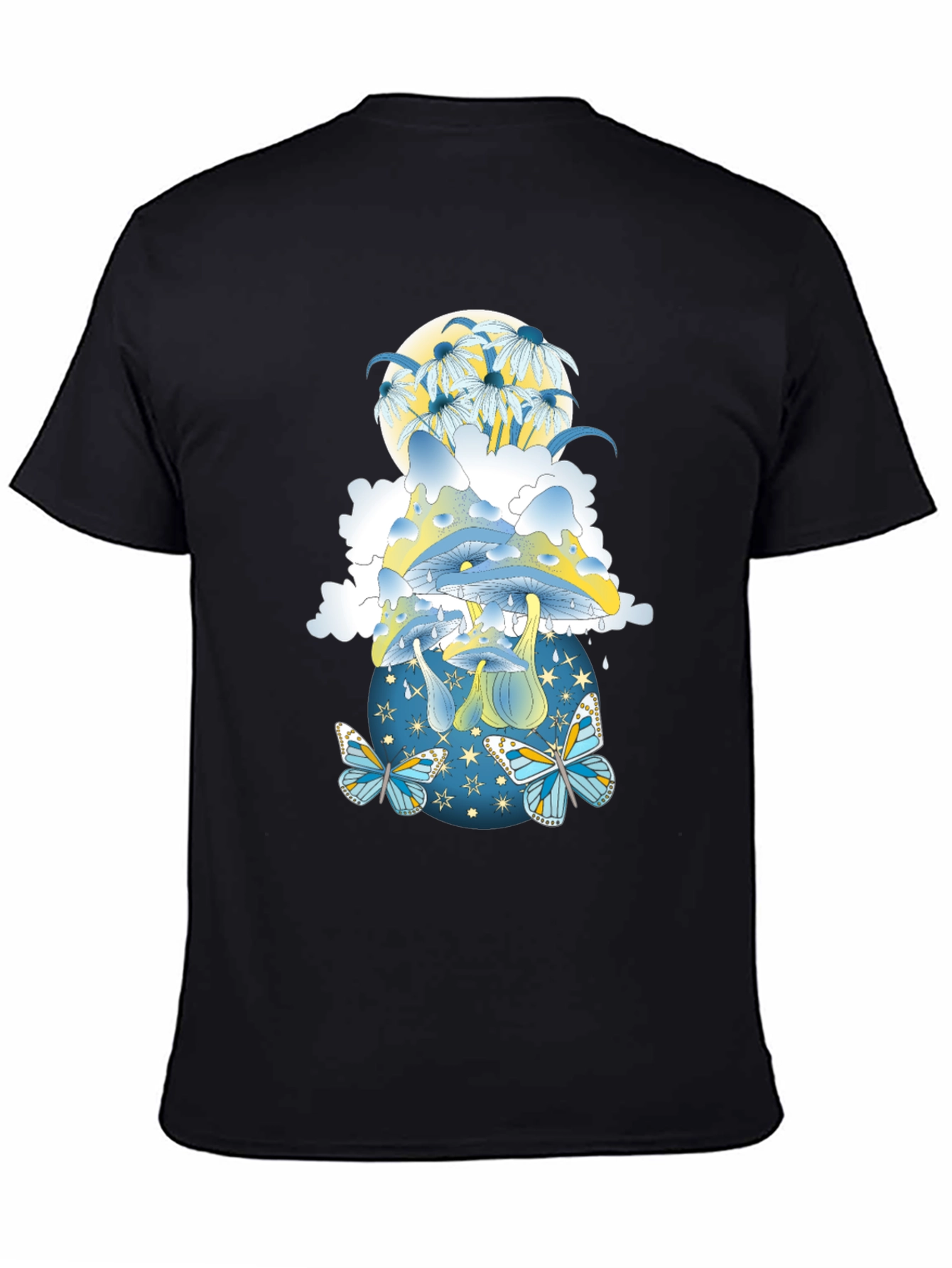 Mystical Mushroom & Butterfly Graphic Tee