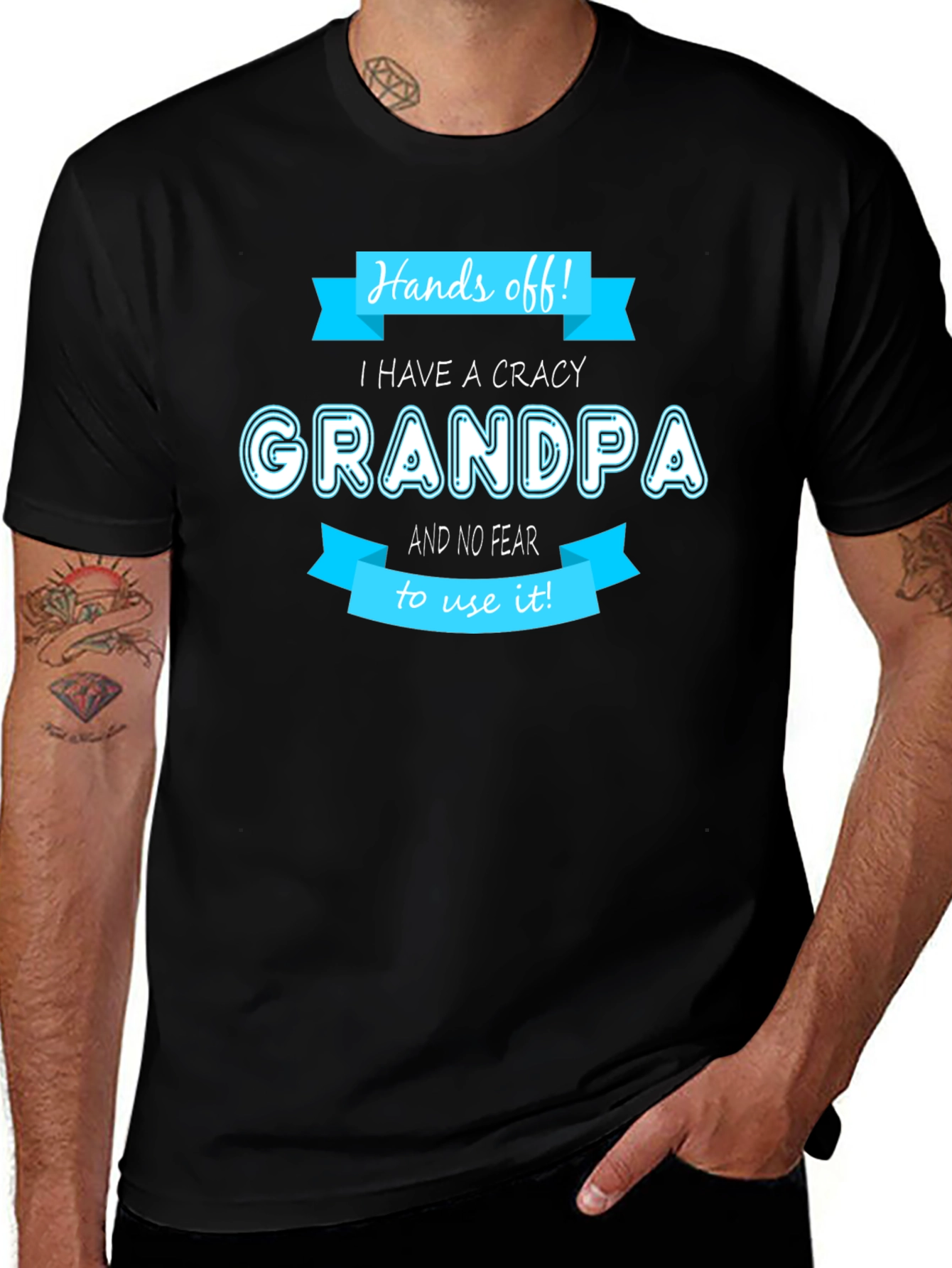 Hands Off Crazy Grandpa T-Shirt