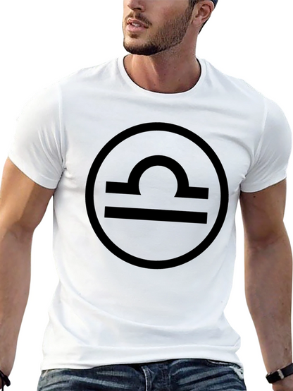 Libra Zodiac Sign T-Shirt - Black Cotton Tee