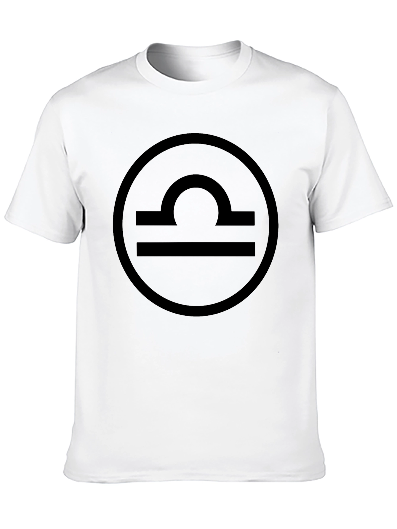 Libra Zodiac Sign T-Shirt - Black Cotton Tee