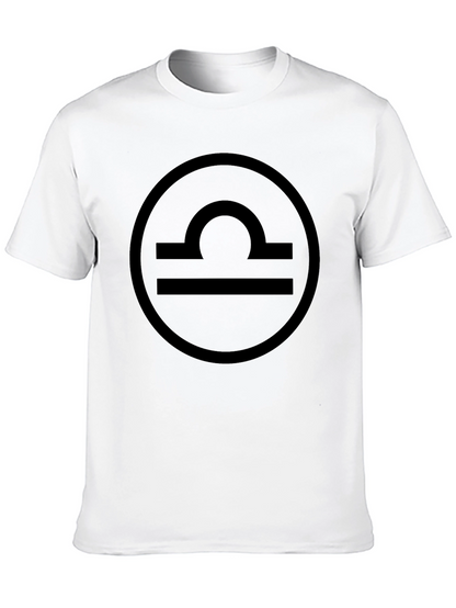 Libra Zodiac Sign T-Shirt - Black Cotton Tee