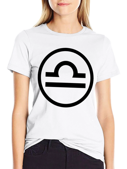 Libra Zodiac Sign T-Shirt - Black Cotton Tee
