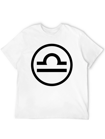 Libra Zodiac Sign T-Shirt - Black Cotton Tee