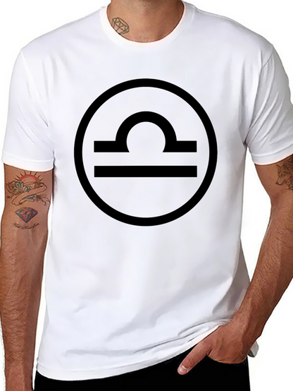 Libra Zodiac Sign T-Shirt - Black Cotton Tee