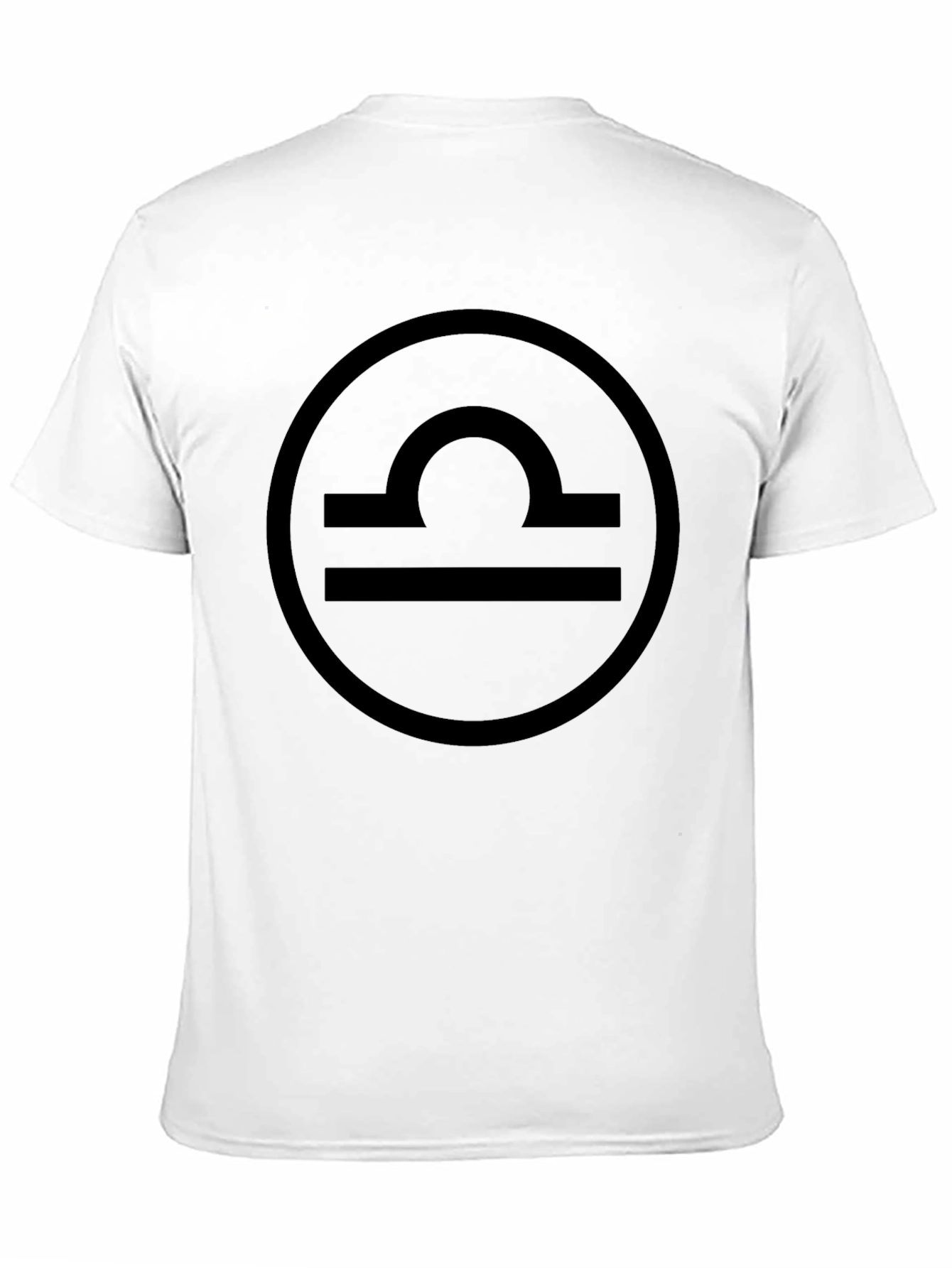 Libra Zodiac Sign T-Shirt - Black Cotton Tee