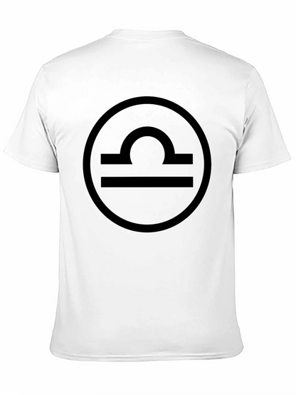 Libra Zodiac Sign T-Shirt - Black Cotton Tee