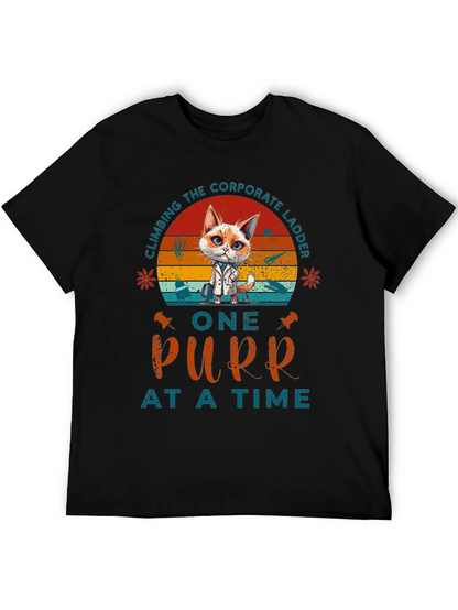 Climbing Corporate Ladder Purr T-Shirt