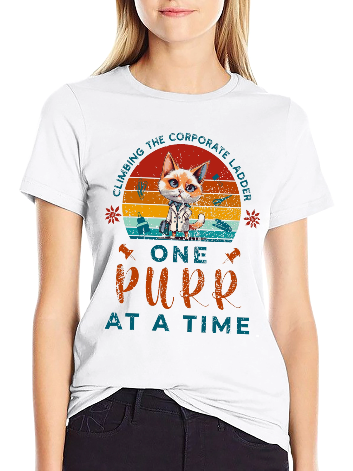 Climbing Corporate Ladder Purr T-Shirt