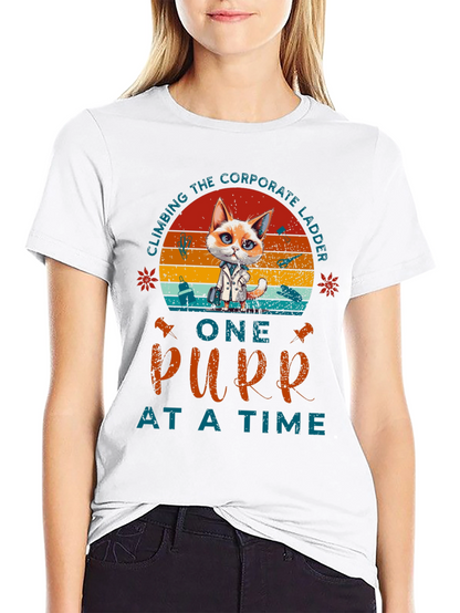 Climbing Corporate Ladder Purr T-Shirt