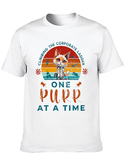 Climbing Corporate Ladder Purr T-Shirt