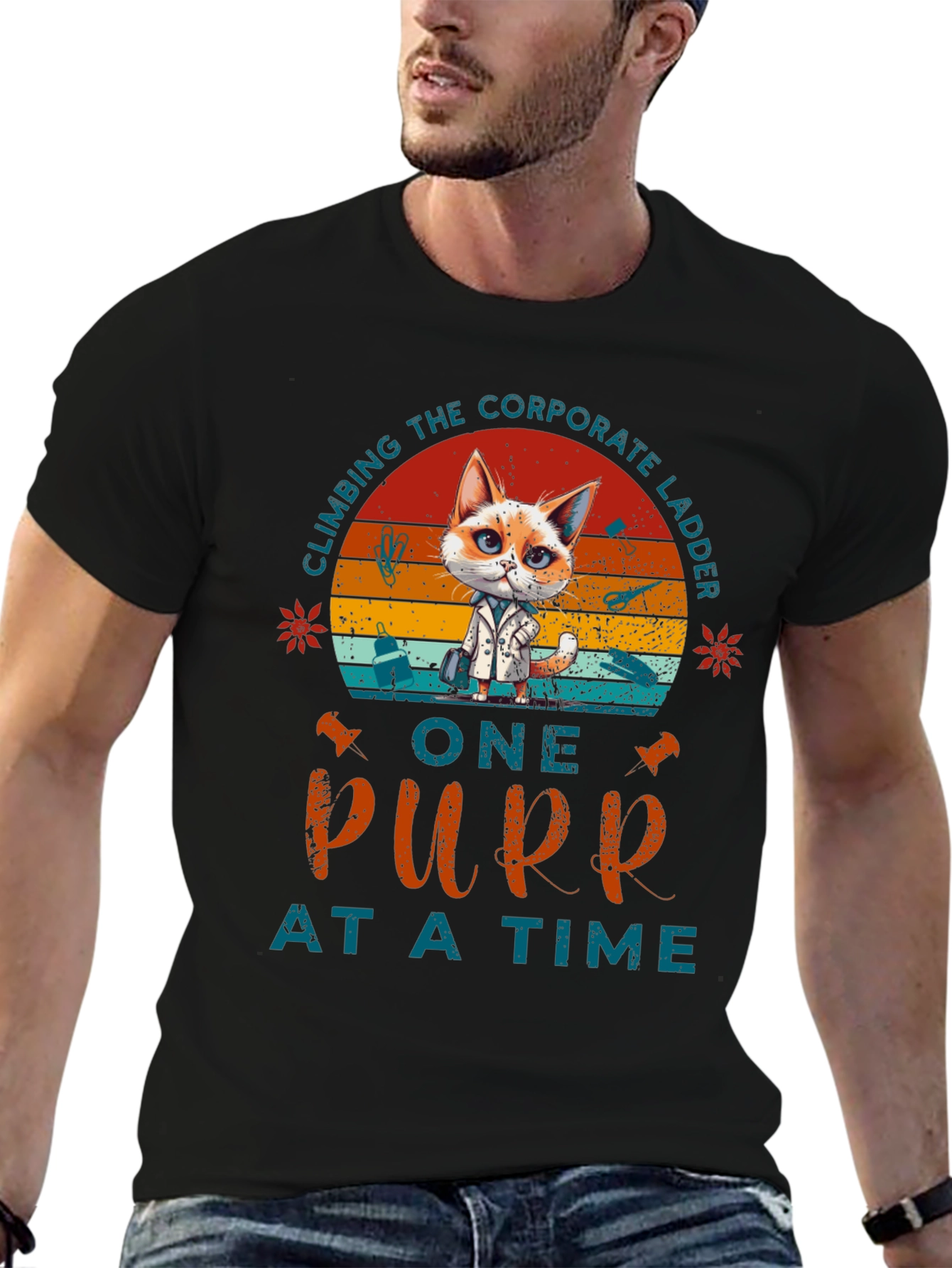 Climbing Corporate Ladder Purr T-Shirt