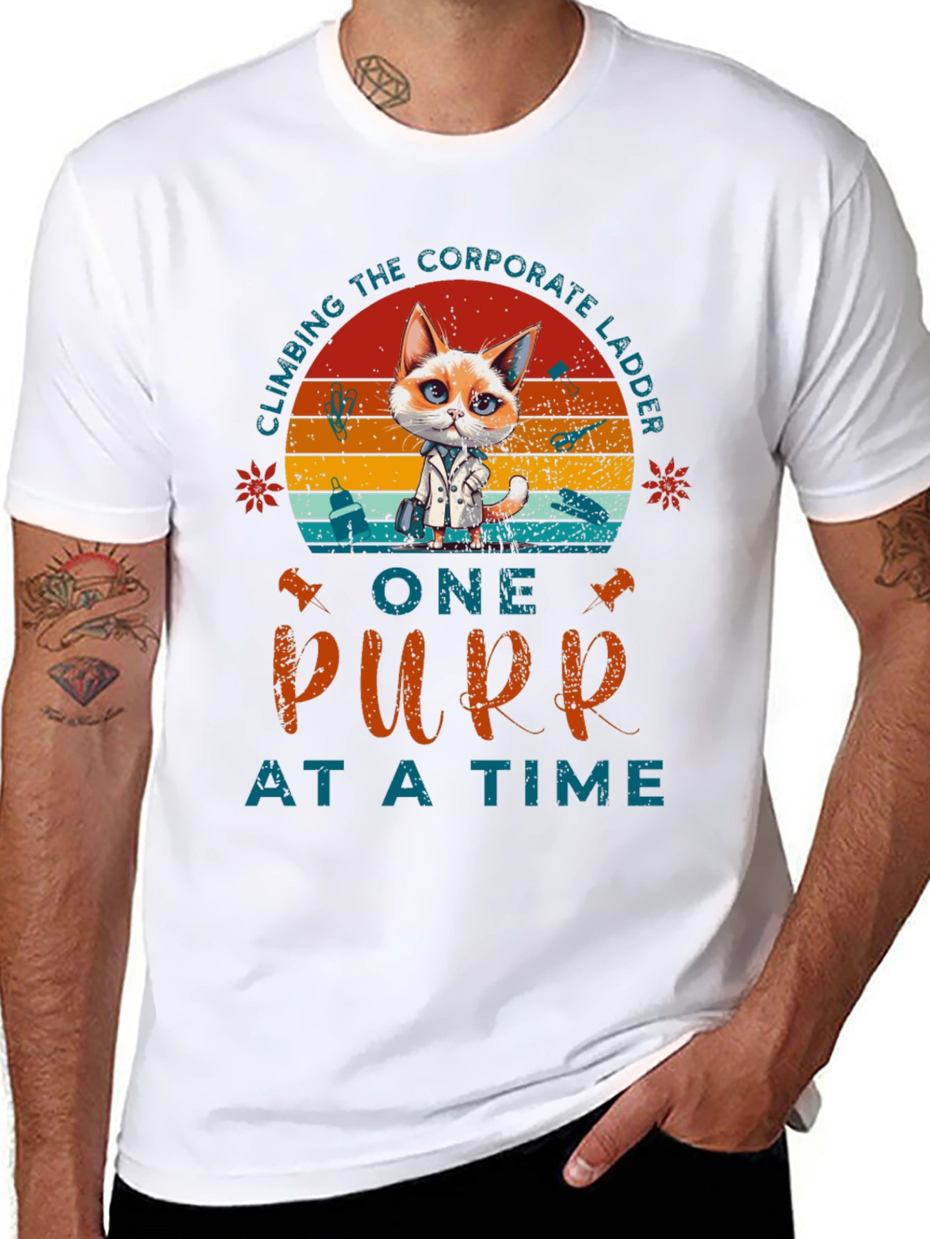 Climbing Corporate Ladder Purr T-Shirt