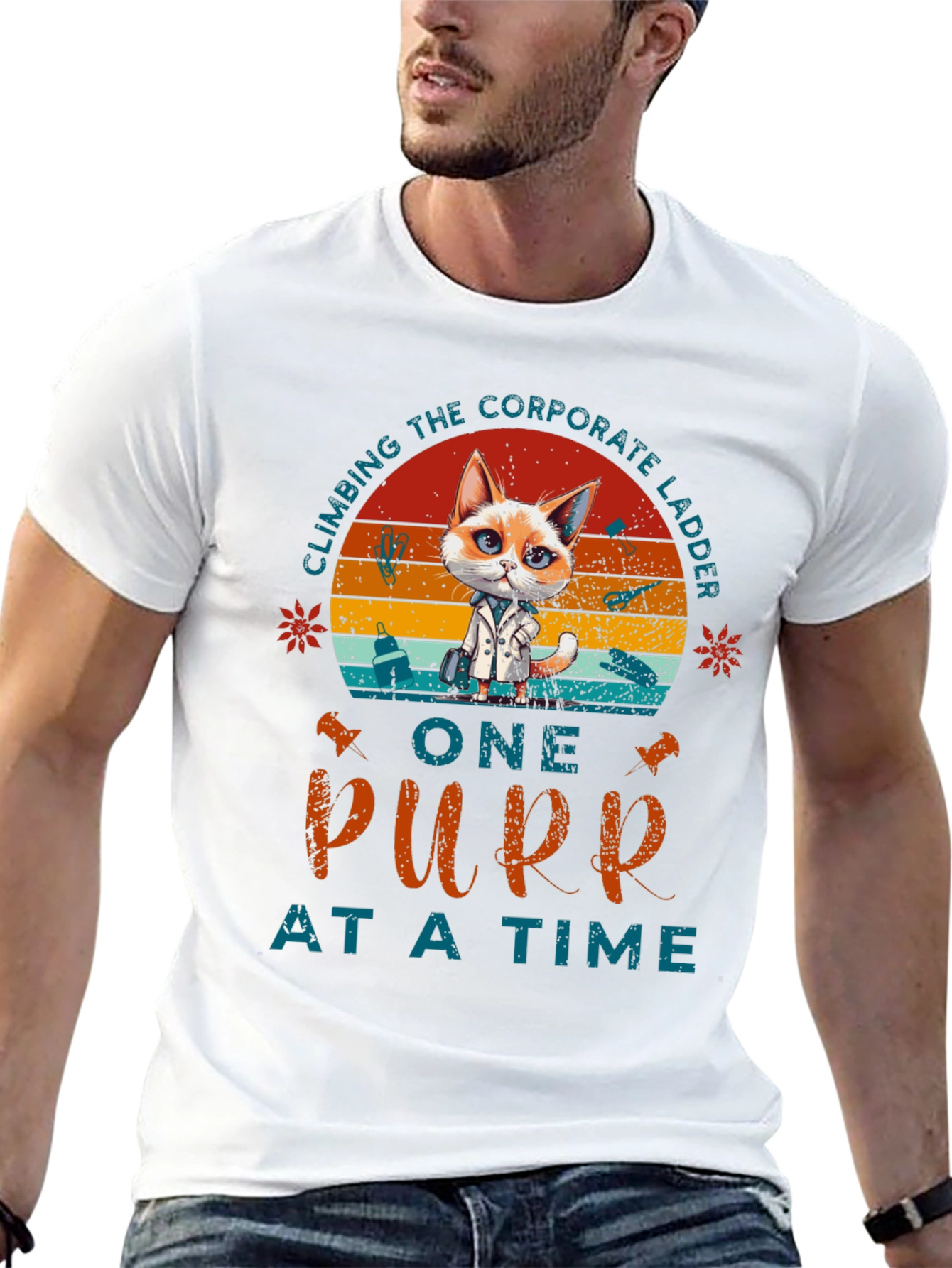 Climbing Corporate Ladder Purr T-Shirt