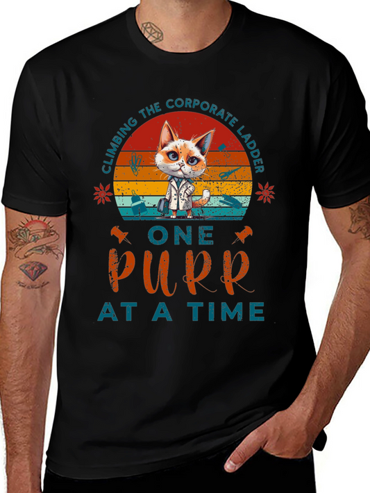 Climbing Corporate Ladder Purr T-Shirt