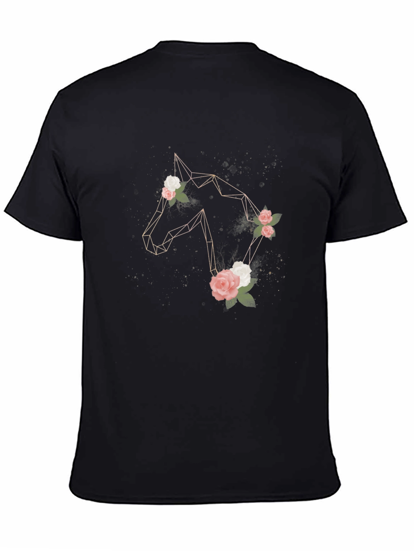 Geometric Horse & Floral Graphic Tee