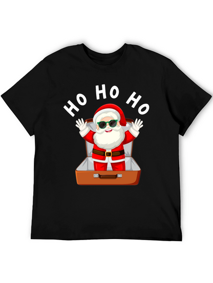 Santa in Suitcase Christmas T-Shirt
