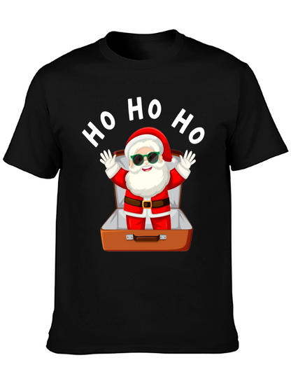Santa in Suitcase Christmas T-Shirt