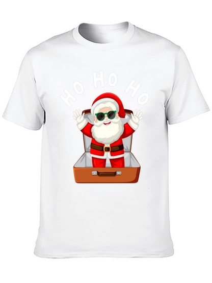 Santa in Suitcase Christmas T-Shirt