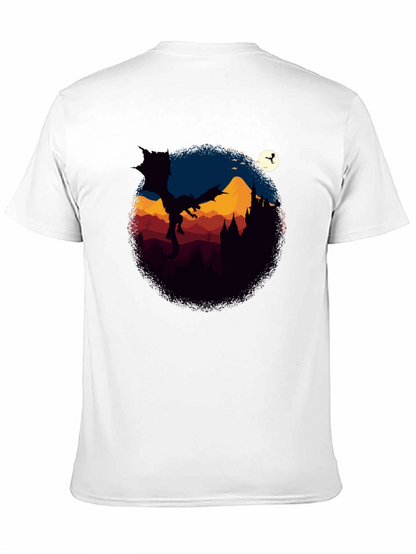 Dragon Castle Graphic Tee - Black