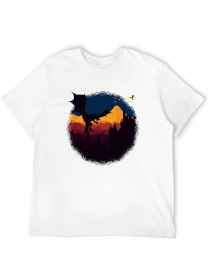Dragon Castle Graphic Tee - Black