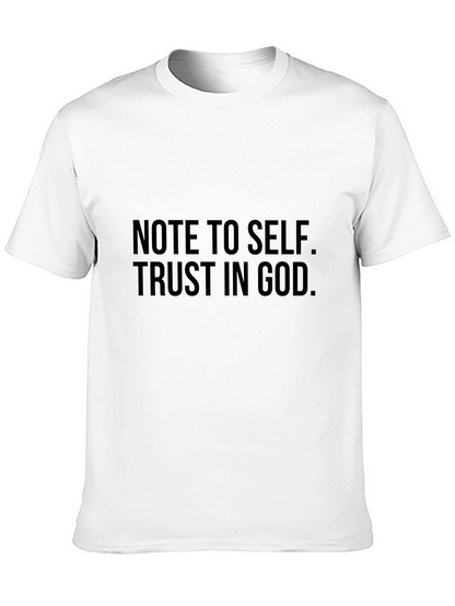 Note to Self Trust in God Black T-Shirt