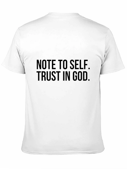 Note to Self Trust in God Black T-Shirt