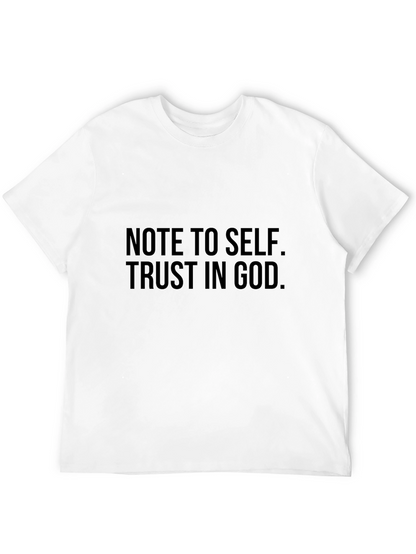 Note to Self Trust in God Black T-Shirt