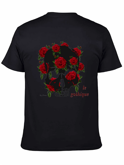 Gothic Skull Rose T-Shirt