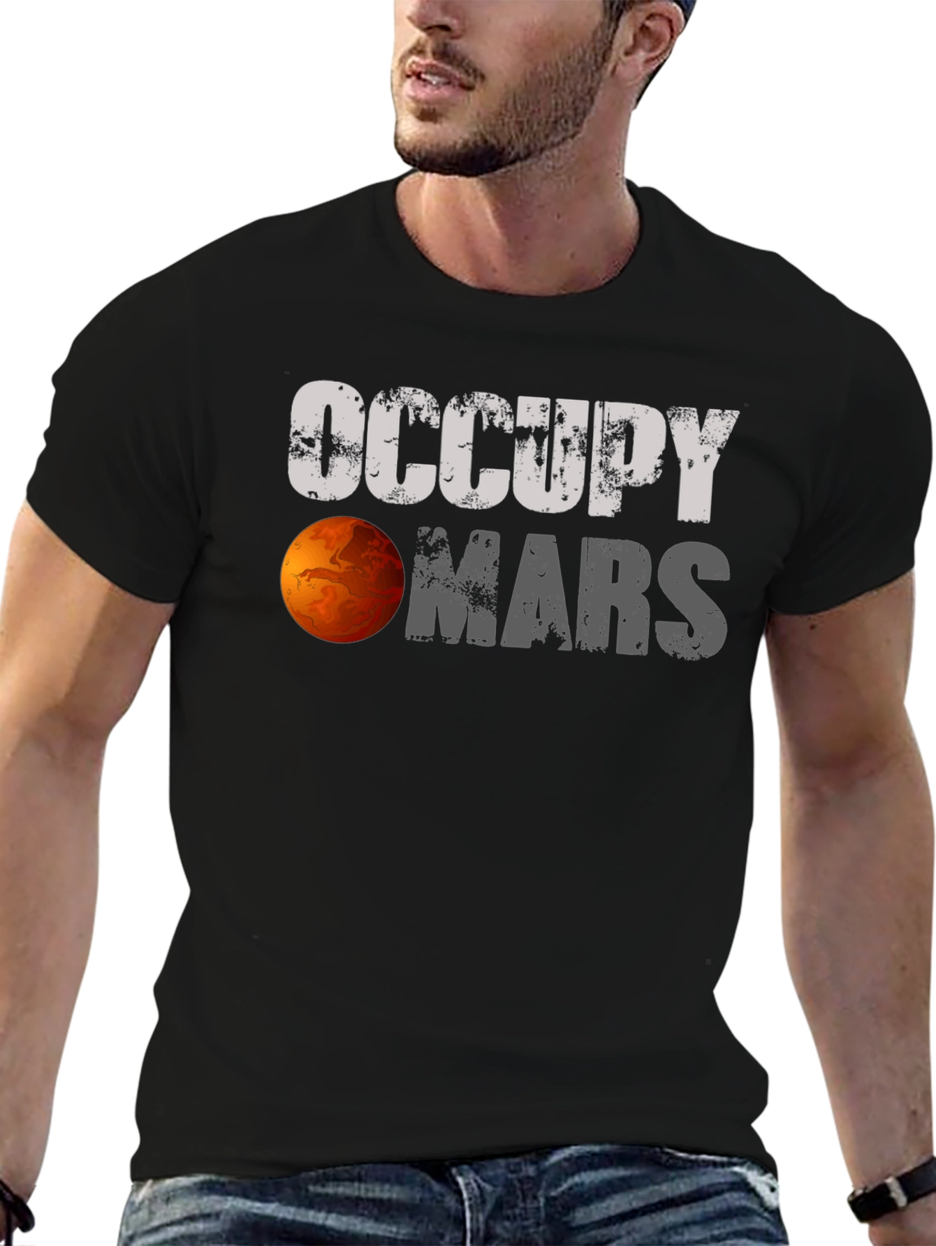 Occupy Mars Graphic Tee - Sci-Fi Style!