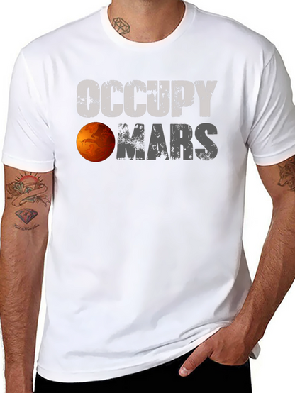 Occupy Mars Graphic Tee - Sci-Fi Style!