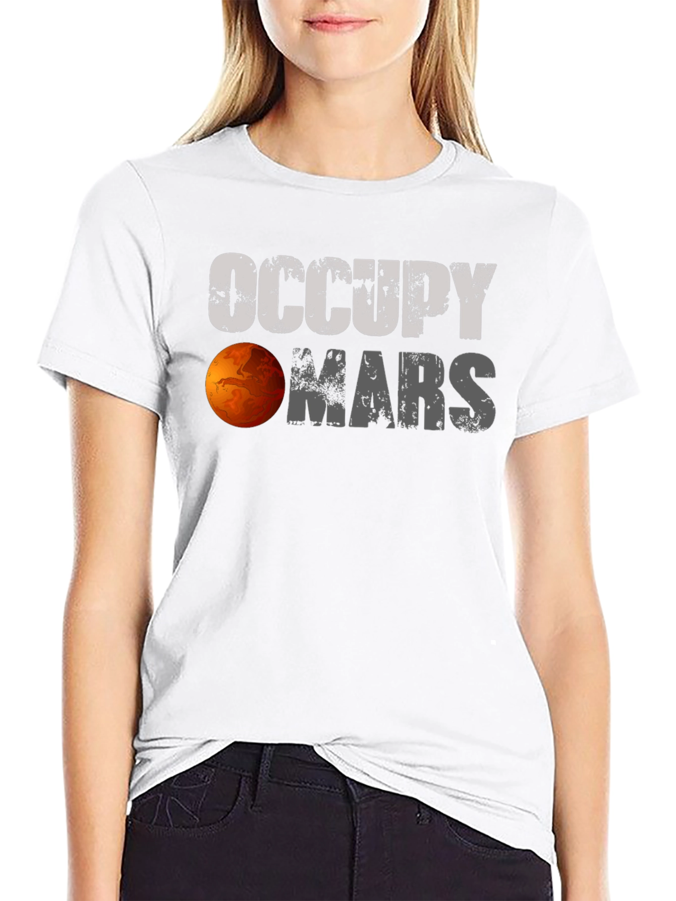 Occupy Mars Graphic Tee - Sci-Fi Style!