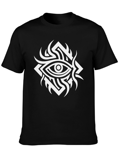 Mystic Eye Graphic Tee - Black Cotton T-Shirt