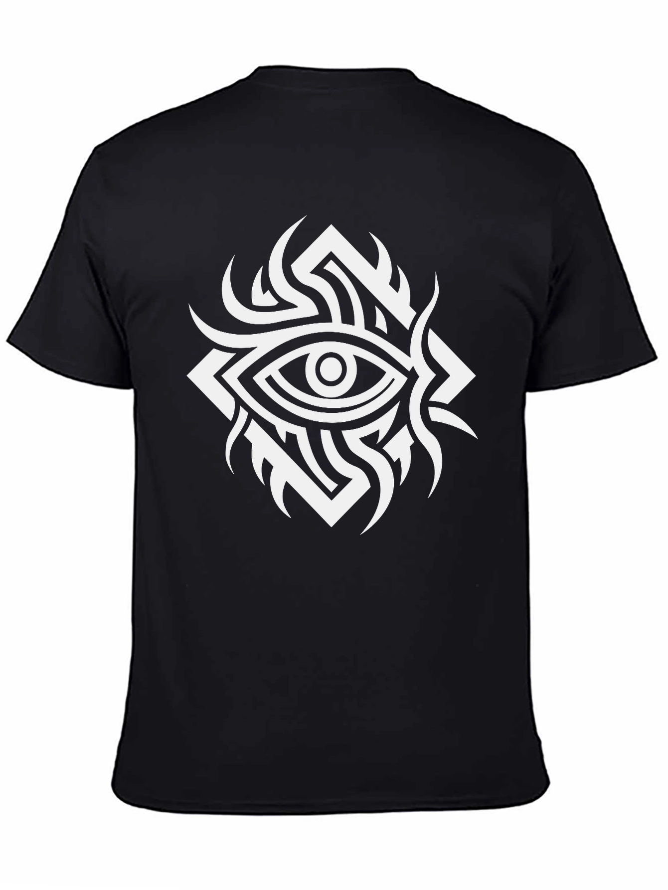 Mystic Eye Graphic Tee - Black Cotton T-Shirt