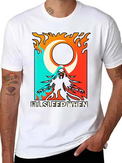 Ill Sleep When Im Dead Black Graphic Tee