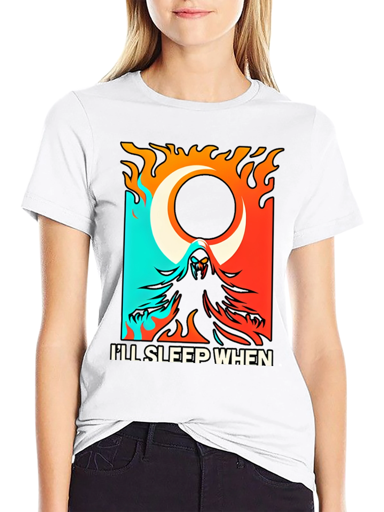 Ill Sleep When Im Dead Black Graphic Tee