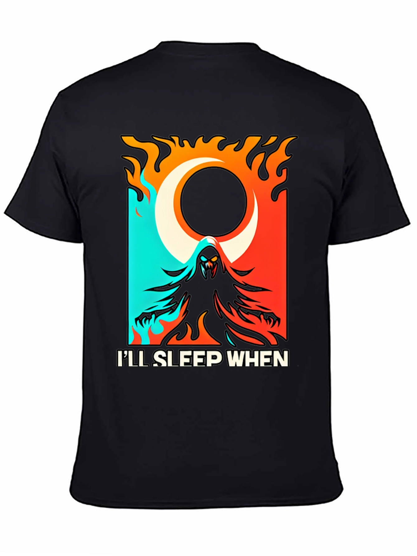 Ill Sleep When Im Dead Black Graphic Tee