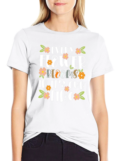 Floral Bloom Motivational T-Shirt